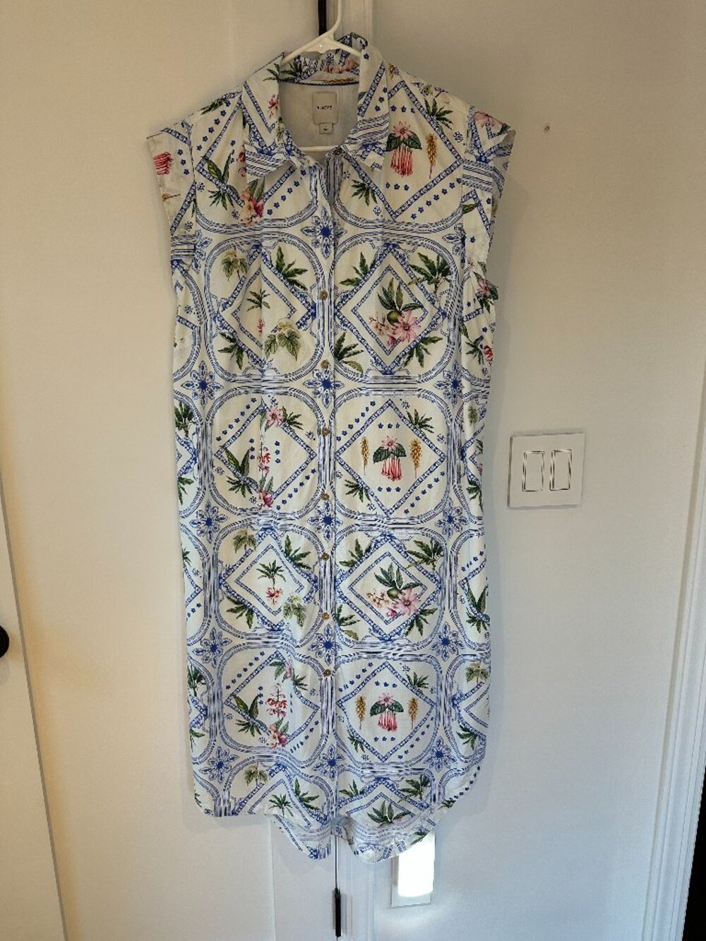 Anthropologie Lillian Button-Front Floral Midi Dress by Maeve - Picture 4 of 6